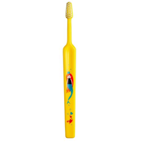 TePe Kids Soft Zoo 3+, Παιδική Οδοντόβουρτσα Μαλακή με Διάφορες Παραστάσεις από 3 Ετών 1 Τεμάχιο - Κίτρινο